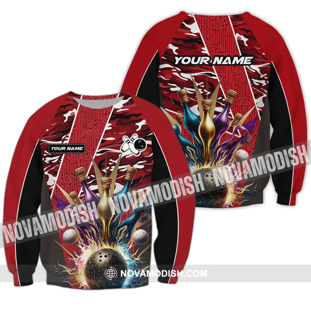 Unisex Shirt - Custom Name Shirt Billiard Player Long Sleeve / S T-shirt