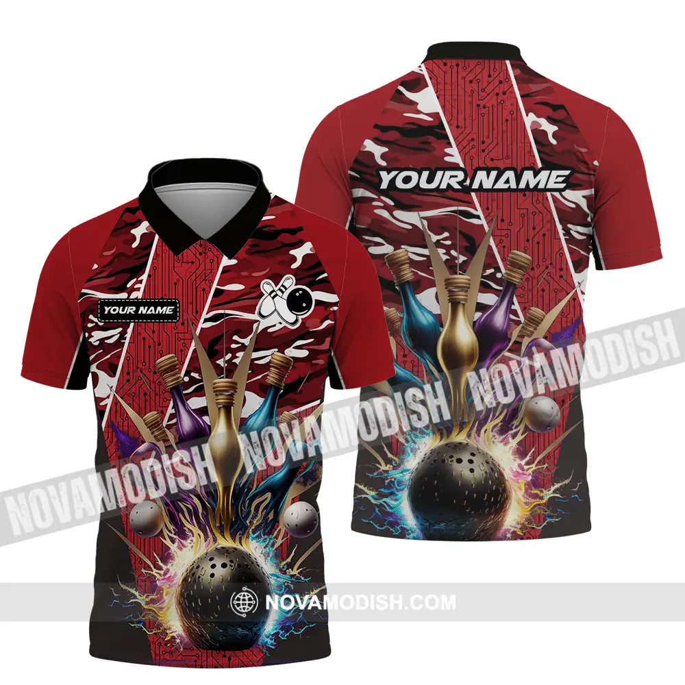 Unisex Shirt - Custom Name Shirt Billiard Player Polo Shirt / S T-shirt