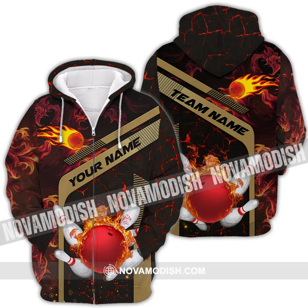 Unisex Shirt - Custom Name Shirt Billiard Player Zipper Hoodie / S T-shirt