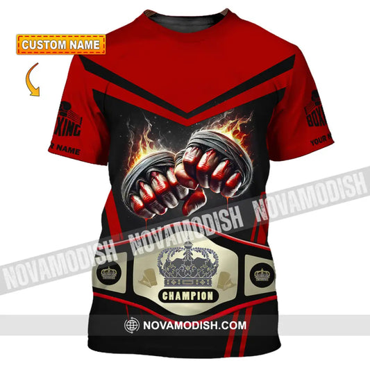Unisex Shirt Custom Name Boxing Long Sleeve T-Shirt T-Shirt
