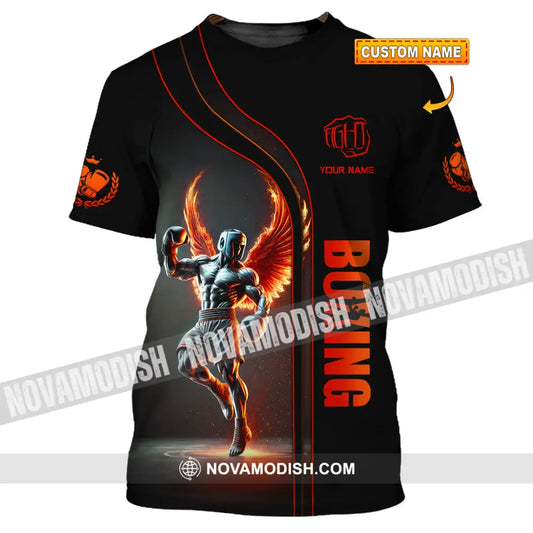 Unisex Shirt Custom Name Boxing Long Sleeve T-Shirt T-Shirt