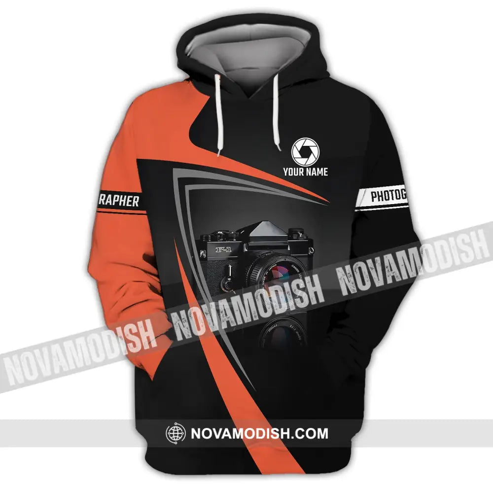 Unisex Shirt - Custom Name Shirt - Camera Photographer Shirt Hoodie / S T-shirt