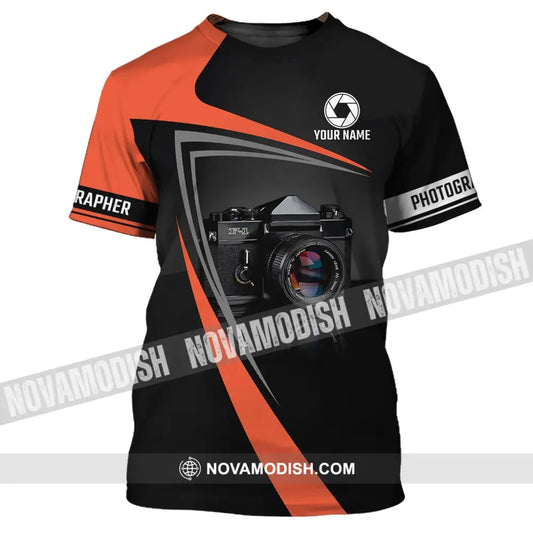 Unisex Shirt - Custom Name Shirt - Camera Photographer Shirt T-Shirt / S T-shirt