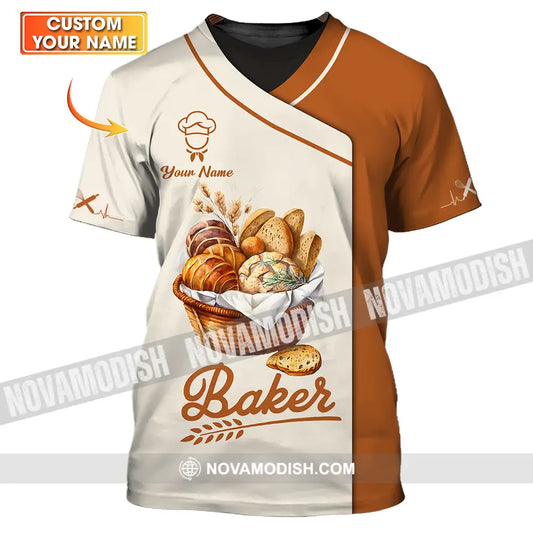 Unisex Shirt - Custom Name Chef Shirt Bakers Shirt T-shirt