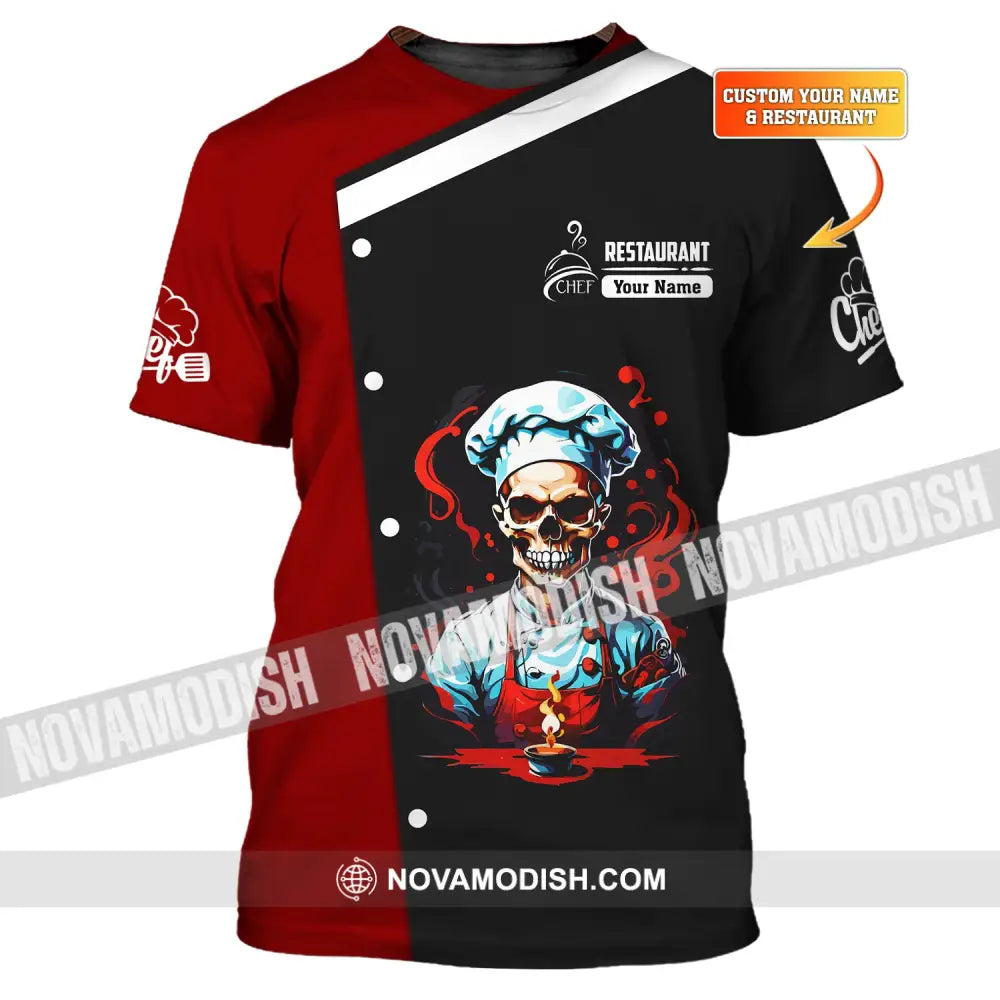 Unisex Shirt Custom Name Chef Restaurant Gift For Cooking Lovers T-Shirt
