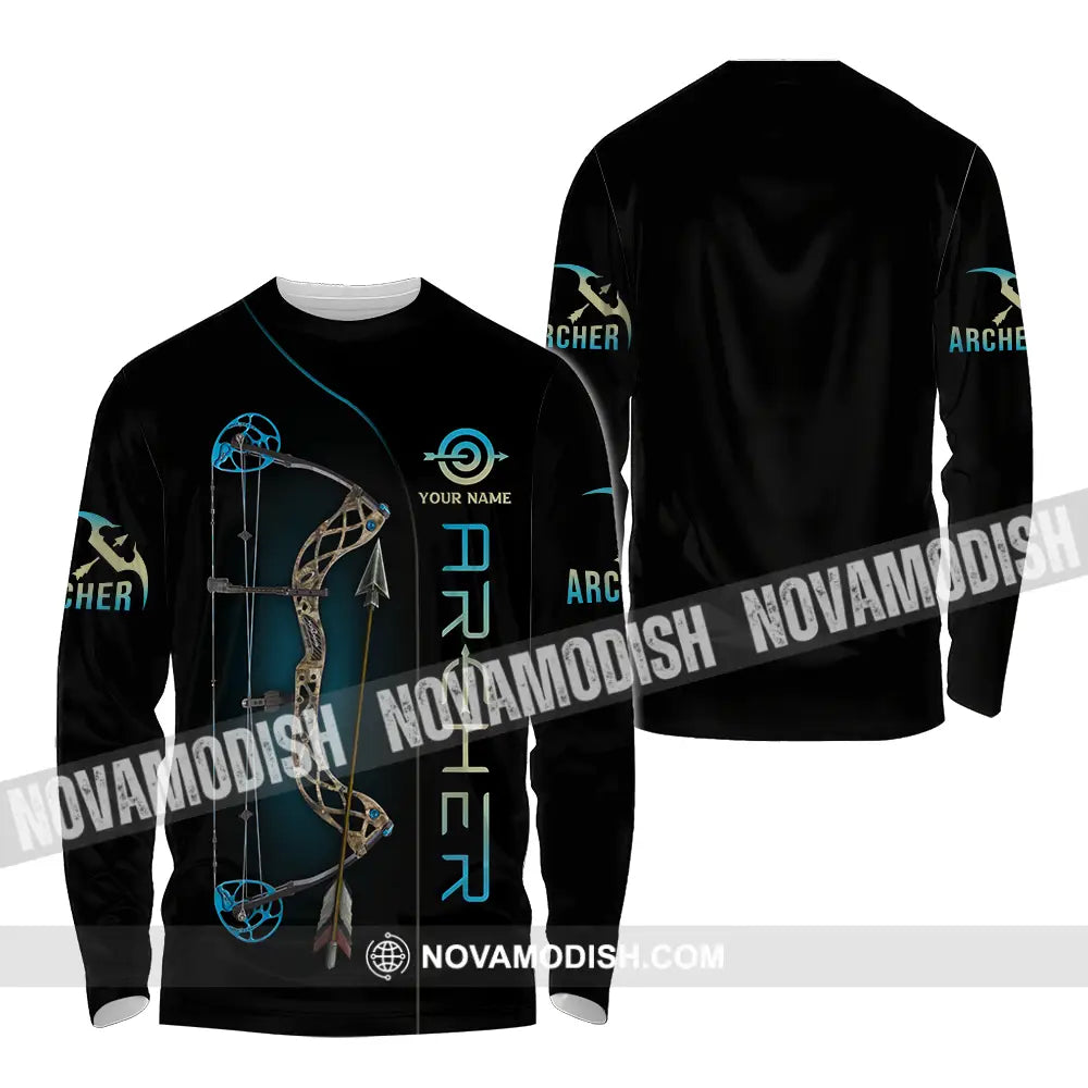 Unisex Shirt - Custom Name Classic Archer Shirt Long Sleeve Shirt / S T-shirt