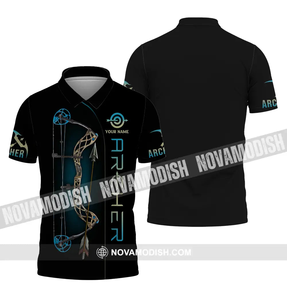 Unisex Shirt - Custom Name Classic Archer Shirt Polo Shirt / S T-shirt