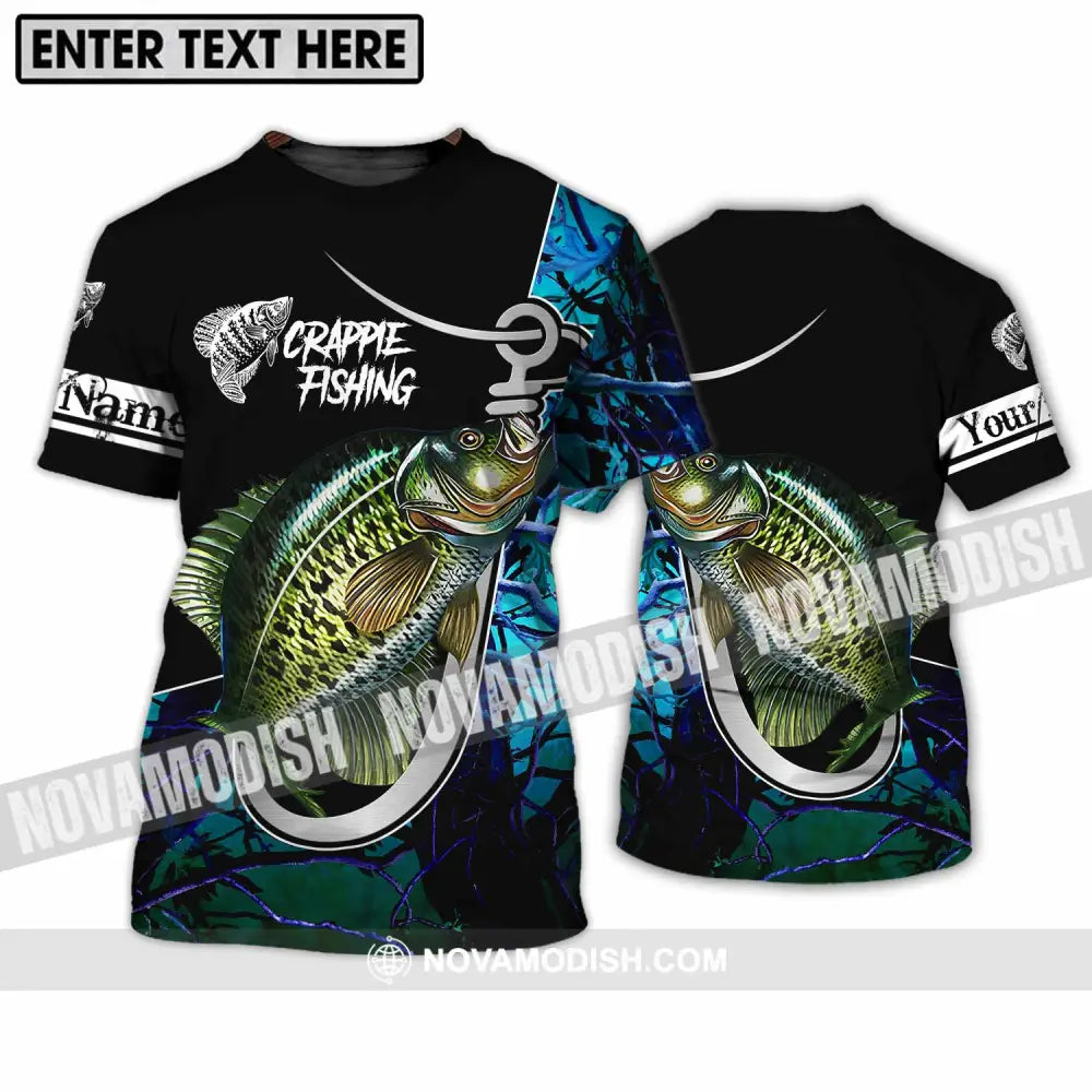 Unisex Shirt - Custom Name Crappie Fishing Shirt T-Shirt / S T-shirt