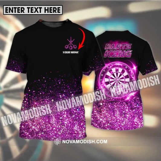 Unisex Shirt - Custom Name Darts King Shirt T-shirt