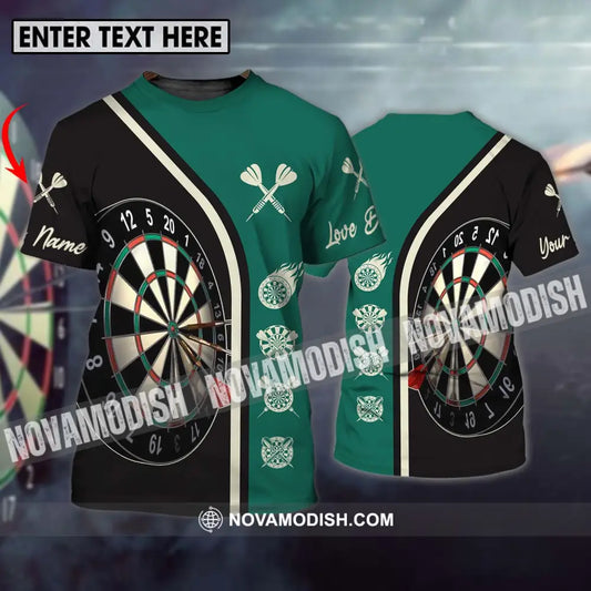 Unisex Shirt - Custom Name Darts Shirt Vintage Color T-shirt
