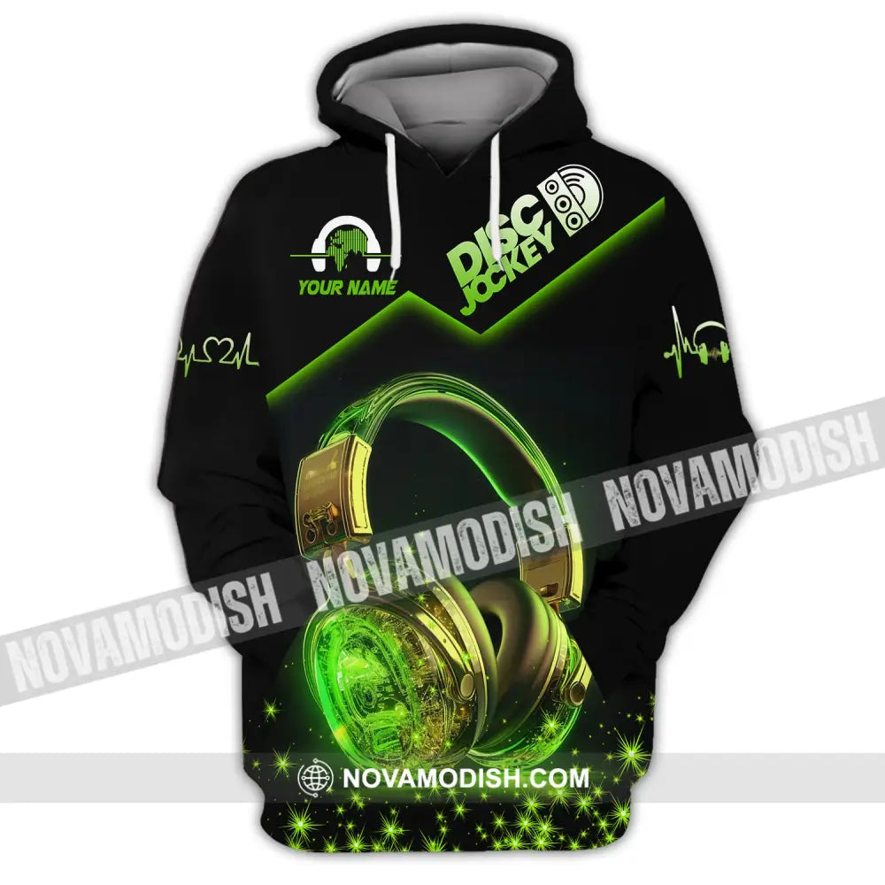 Unisex Shirt Custom Name Disc Jockey T-Shirt Music Lover Gift Dj Hoodie Polo / S