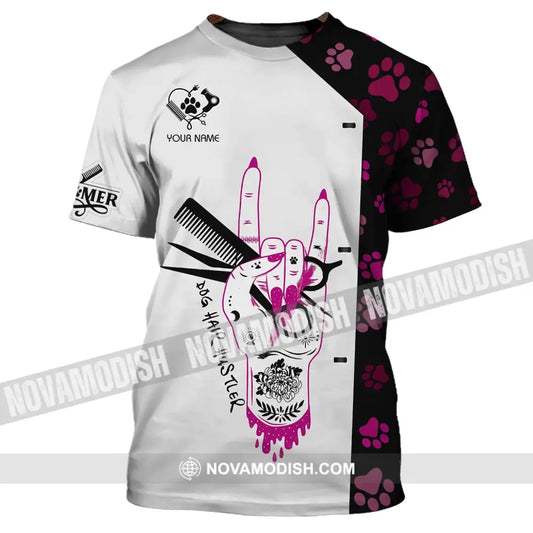 Unisex Shirt - Custom Name Shirt - Dog Hair Hustler Custom Shirt T-Shirt / S T-shirt