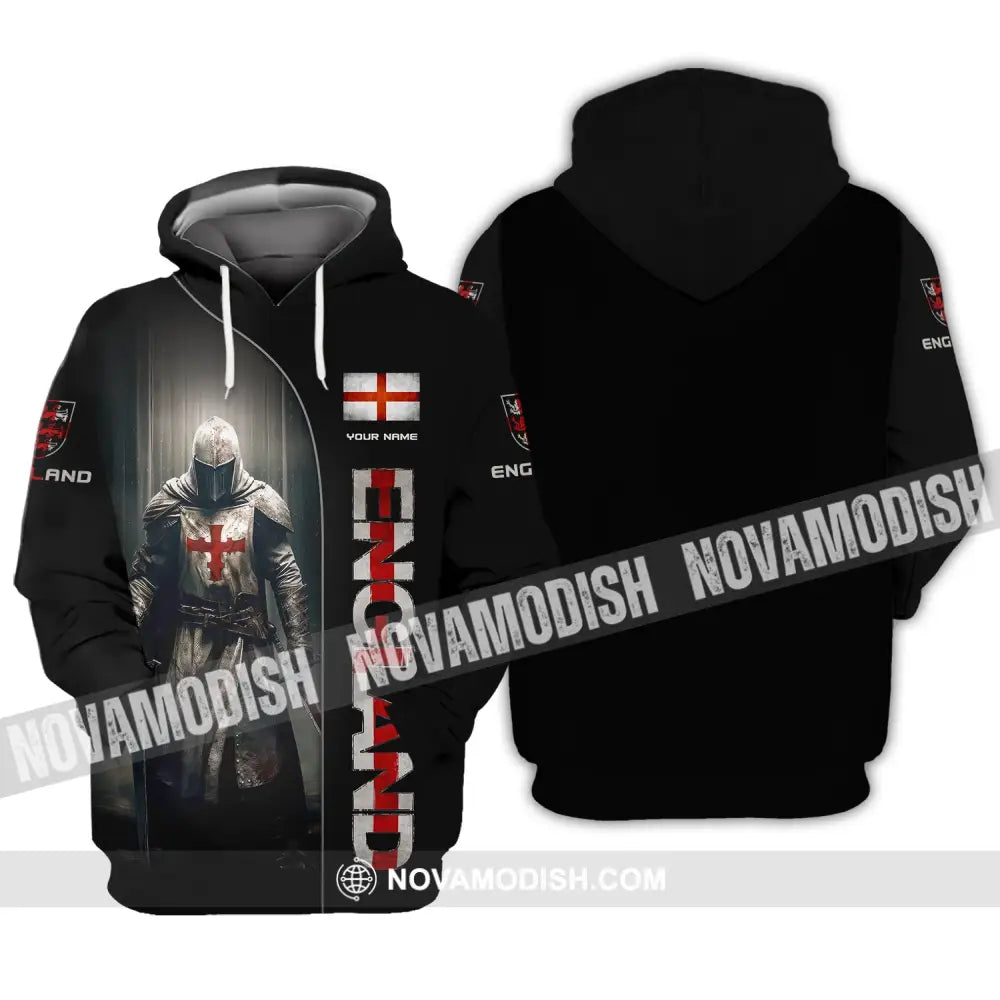 Unisex Shirt Custom Name England English Pride Gift Hoodie / S T-Shirt