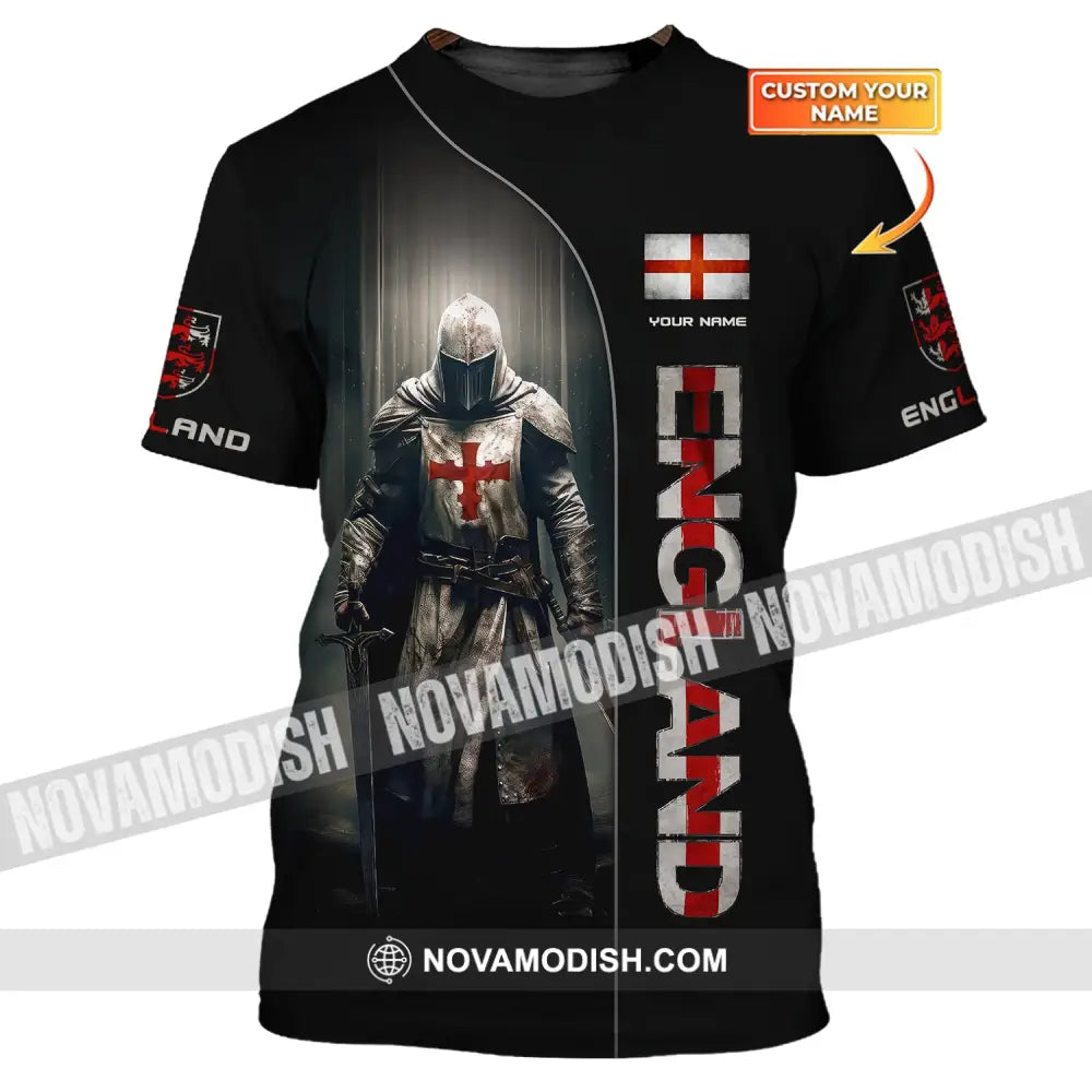 Unisex Shirt Custom Name England English Pride Gift T-Shirt