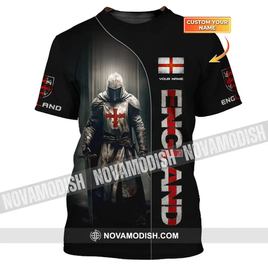 Unisex Shirt Custom Name England English Pride Gift T-Shirt