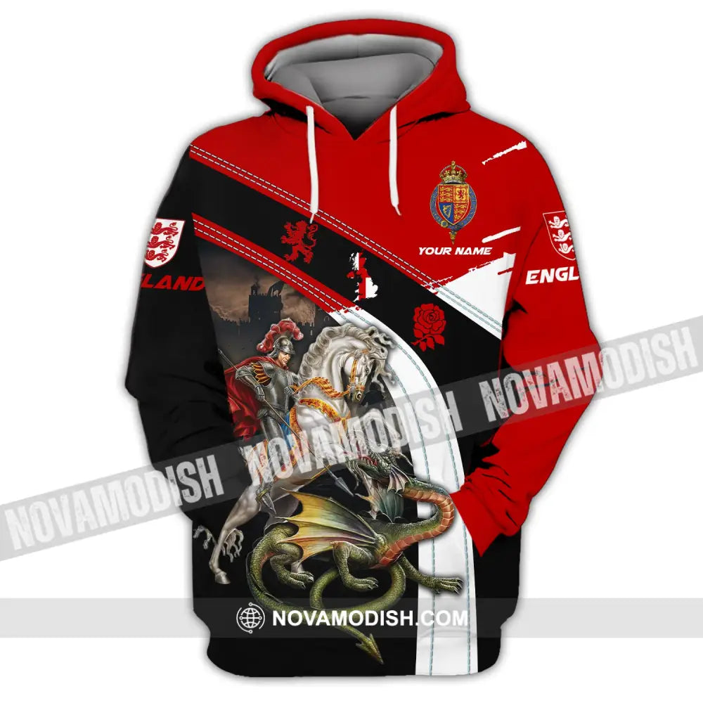 Unisex Shirt Custom Name England Knight English Hoodie Gift For / S T-Shirt