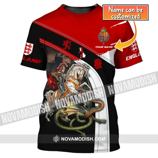Unisex Shirt Custom Name England Knight English Hoodie Gift For T-Shirt