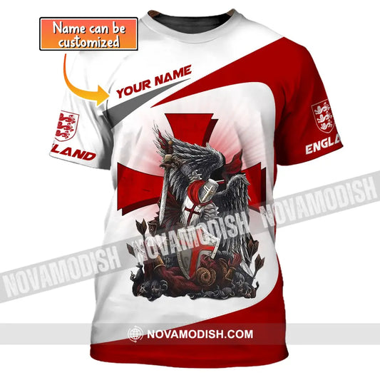 Unisex Shirt Custom Name England Knight English Hoodie Gift For T-Shirt