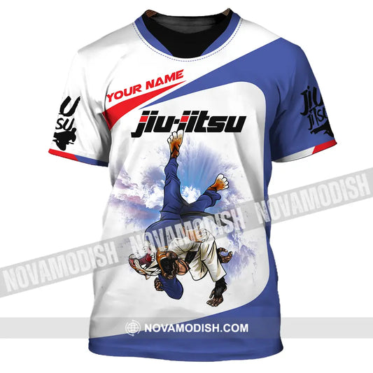 Unisex Shirt - Custom Name Fight Jiu Jitsu Shirt T-Shirt / S T-shirt