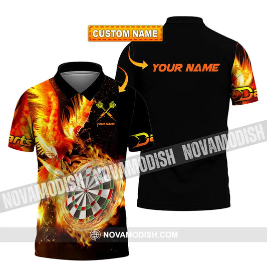 Unisex Shirt - Custom Name Fire Darts Sport Shirt T-shirt
