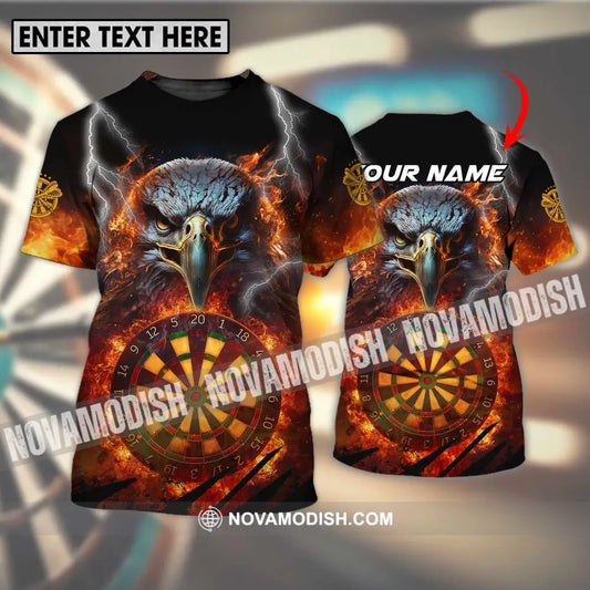 Unisex Shirt - Custom Name Fire Eagle Darts Shirt T-shirt