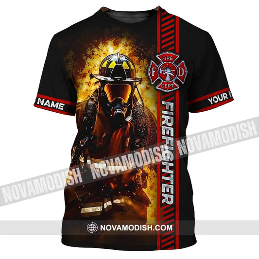 Unisex Shirt - Custom Name Shirt Firefighter Patriot Day 911 T-Shirt / S T-shirt