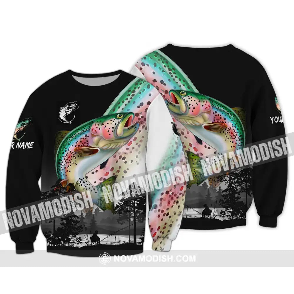Unisex Shirt - Custom Name Fishing Lover Shirt Fishing By The Lake Long Sleeve / S T-shirt