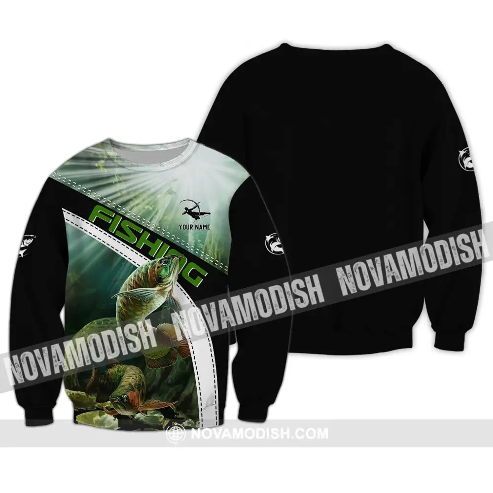Unisex Shirt - Custom Name Fishing Lover Shirt Long Sleeve / S T-shirt