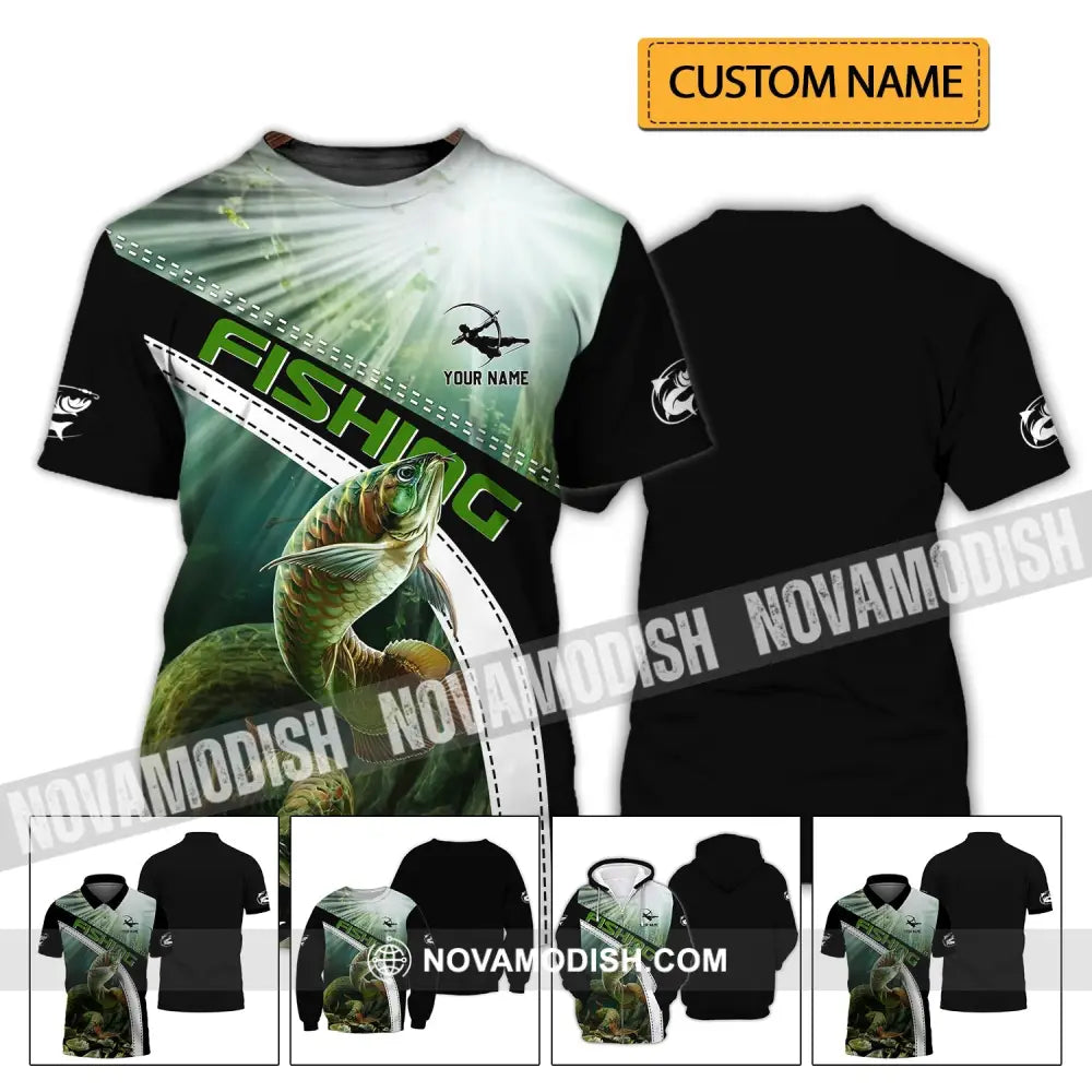 Unisex Shirt - Custom Name Fishing Lover Shirt T-shirt