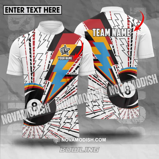 Unisex Shirt - Custom Name Shirt For Billiard Lover Color Lightning T-shirt