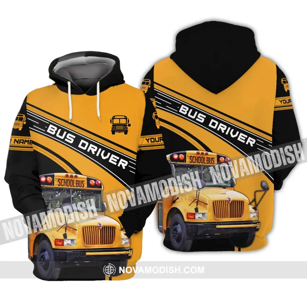 Unisex Shirt - Custom Name Shirt For Bus Driver Hoodie / S T-shirt