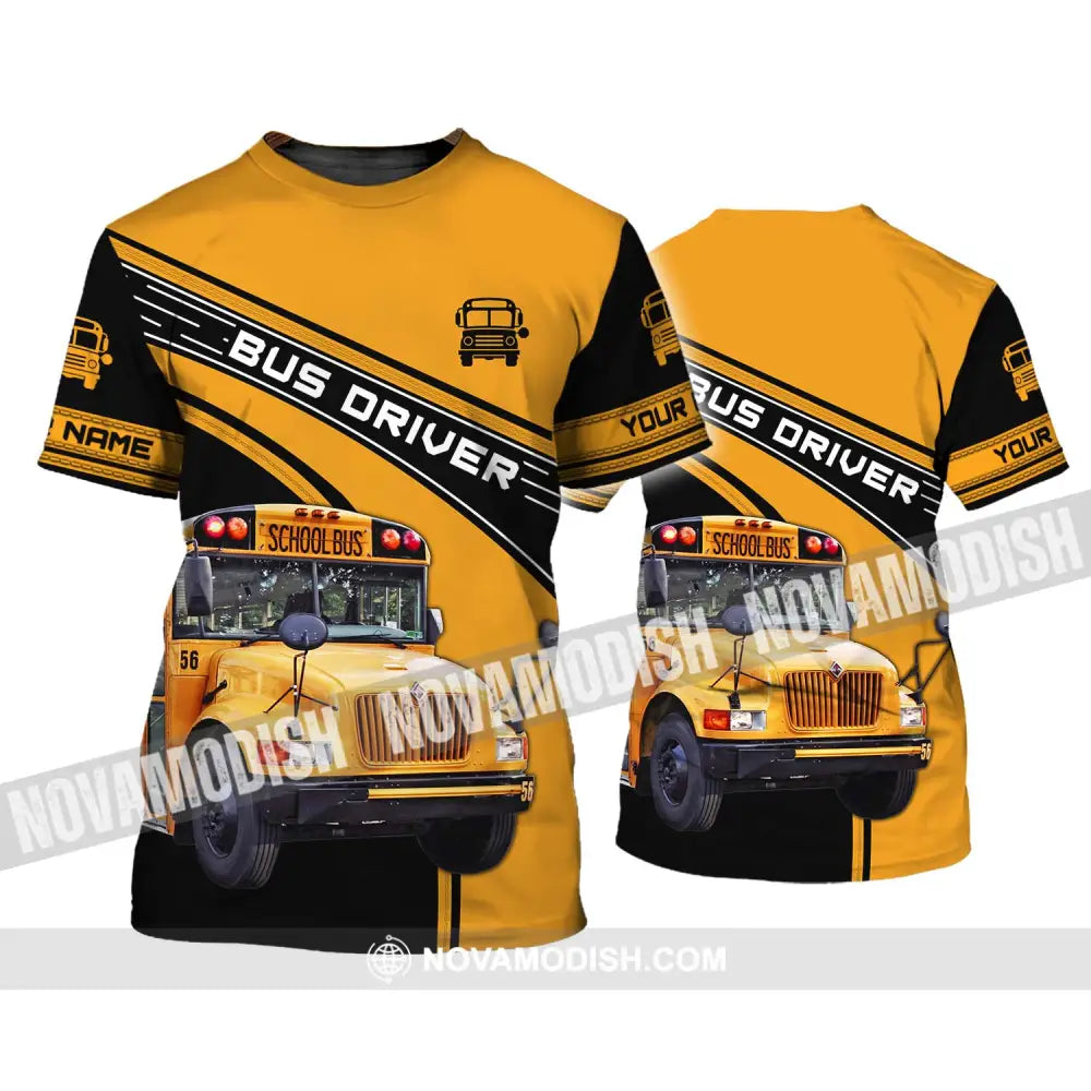 Unisex Shirt - Custom Name Shirt For Bus Driver T-Shirt / S T-shirt