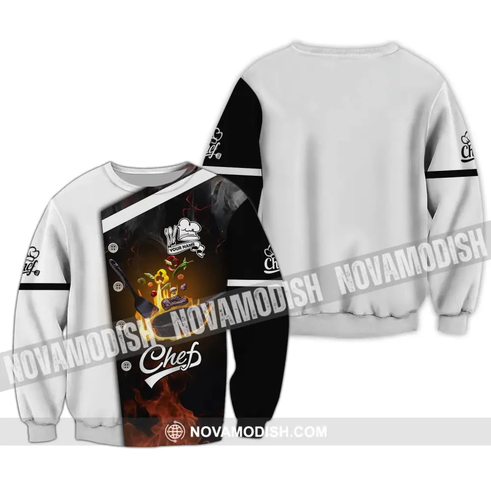 Unisex Shirt Custom Name For Chef T-Shirt Apparel Long Sleeve / S T-Shirt