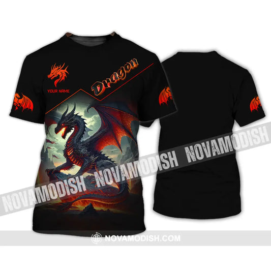 Unisex Shirt Custom Name For Dragon Lover T-Shirt Hoodie Long Sleeve / S T-Shirt