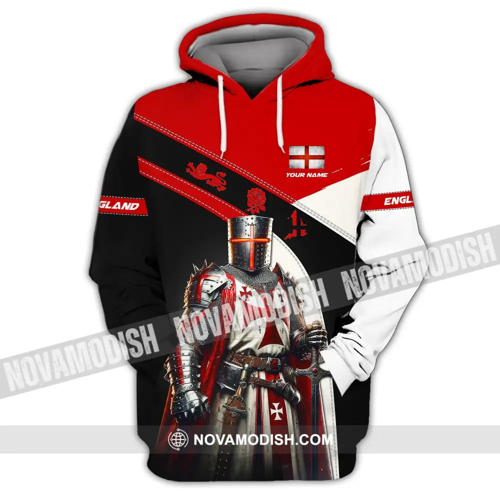 Unisex Shirt - Custom Name Shirt For England Lover - Hero Hoodie / S T-shirt