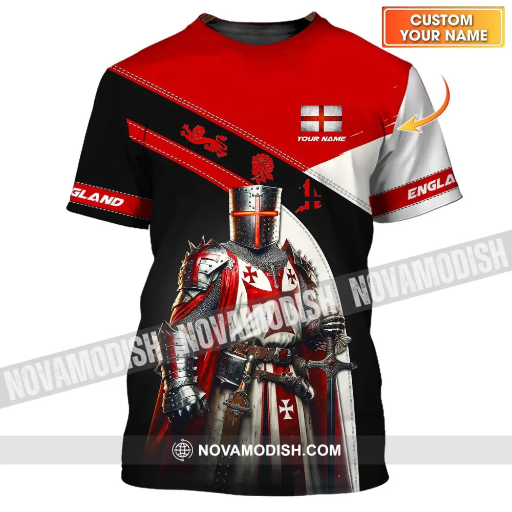 Unisex Shirt - Custom Name Shirt For England Lover - Hero T-shirt