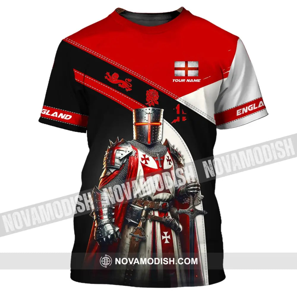 Unisex Shirt - Custom Name Shirt For England Lover - Hero T-Shirt / S T-shirt