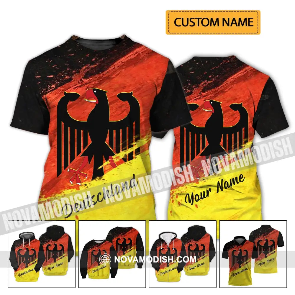 Unisex Shirt - Custom Name Shirt - Germany Bundesrepublik Deutschland Shirt T-shirt