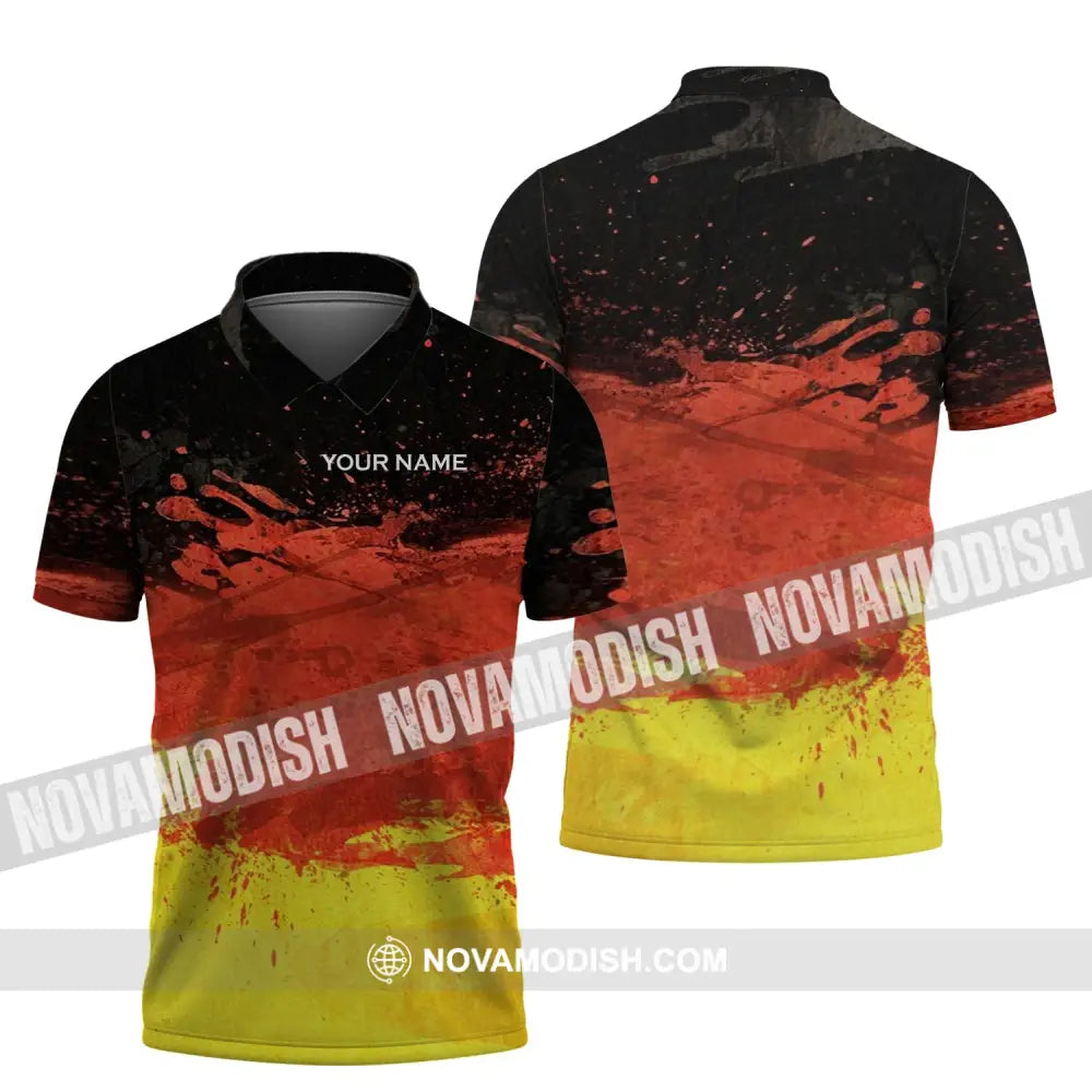 Unisex Shirt - Custom Name Shirt - Germany Flag Color Shirt Polo Shirt / S T-shirt