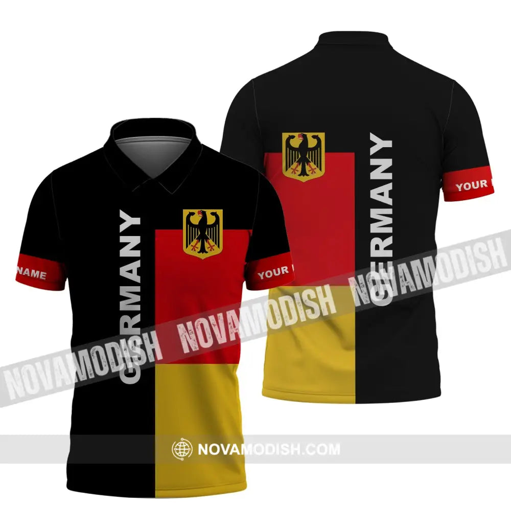 Unisex Shirt - Custom Name Shirt - Germany Flag Shirt Polo Shirt / S T-shirt