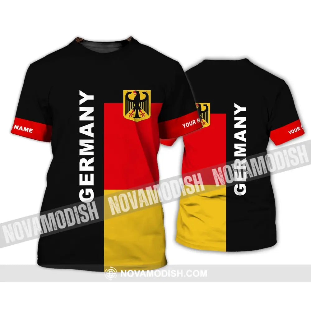 Unisex Shirt - Custom Name Shirt - Germany Flag Shirt T-Shirt / S T-shirt