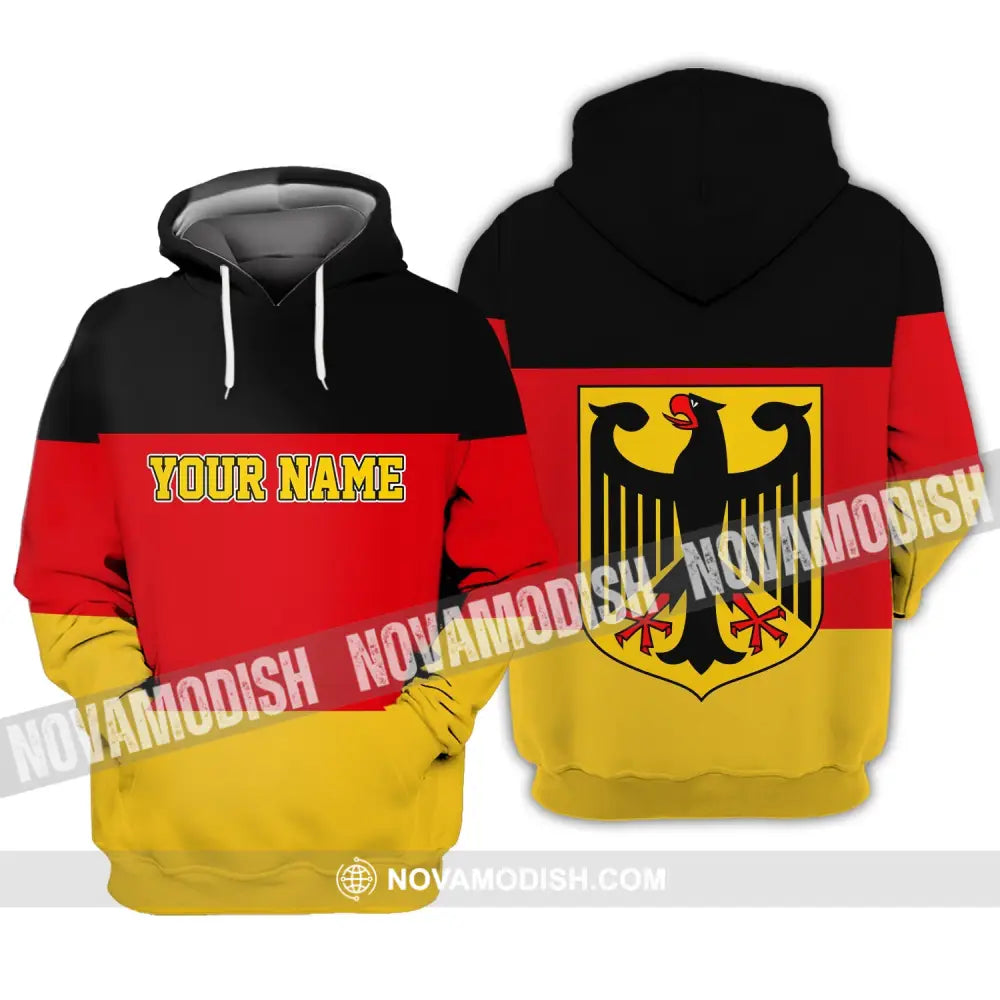 Unisex Shirt - Custom Name Shirt - Germany Flag Warrior Style Shirt Hoodie / S T-shirt