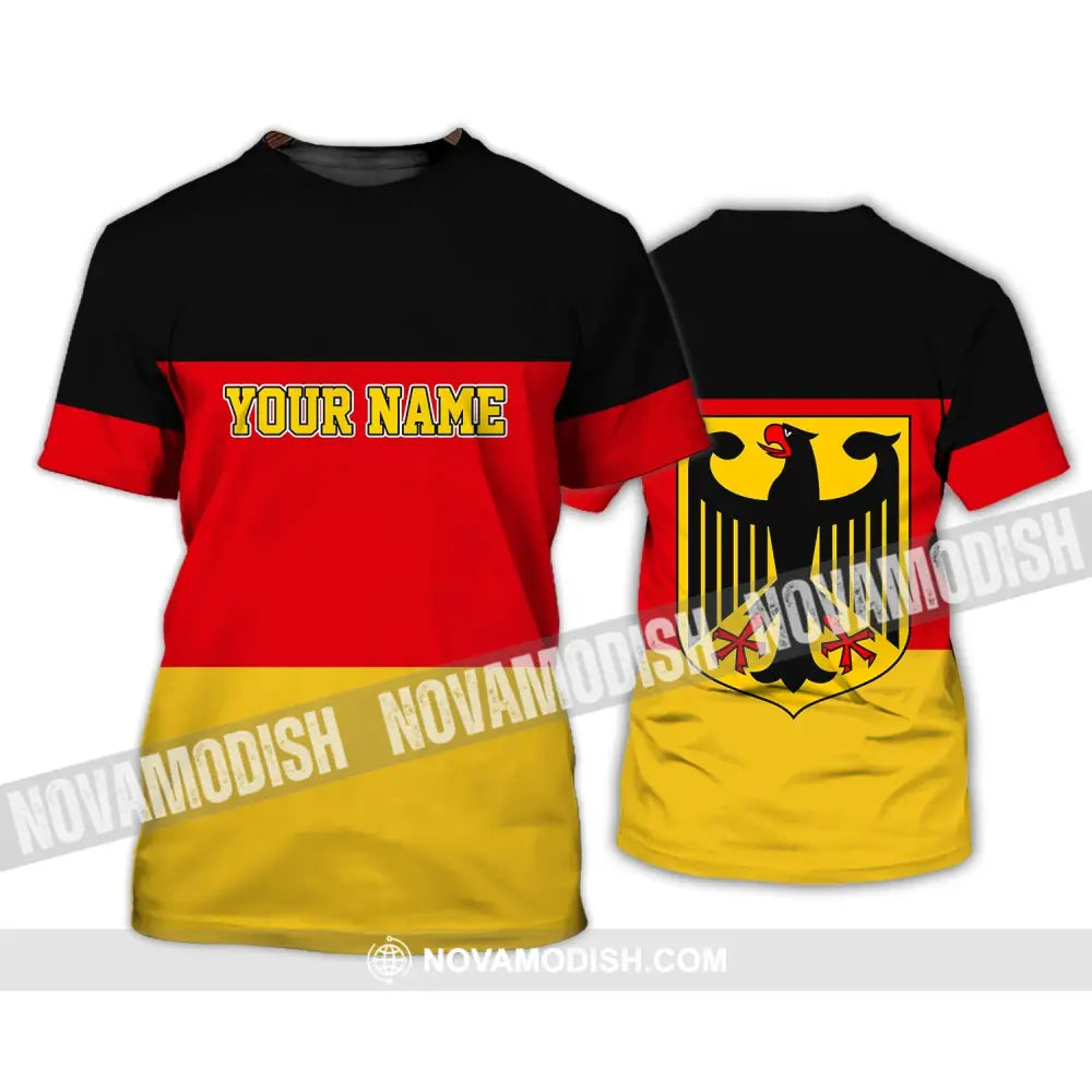 Unisex Shirt - Custom Name Shirt - Germany Flag Warrior Style Shirt T-Shirt / S T-shirt