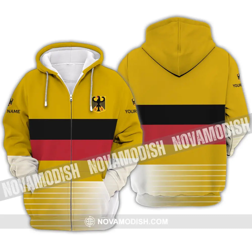 Unisex Shirt - Custom Name Shirt - Germany New Release Shirt Zipper Hoodie / S T-shirt