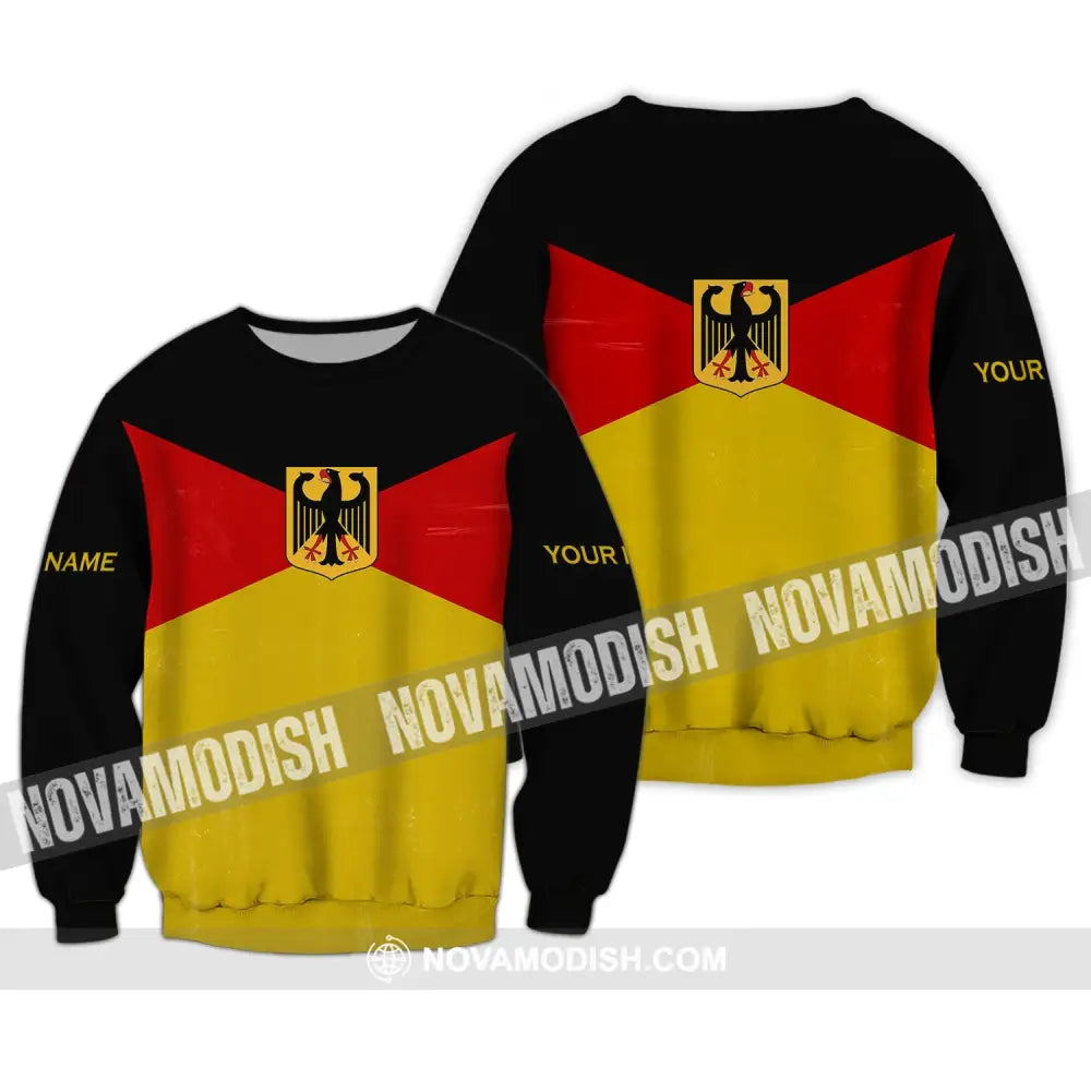 Unisex Shirt - Custom Name Shirt - Germany Spirit Shirt Long Sleeve / S T-shirt
