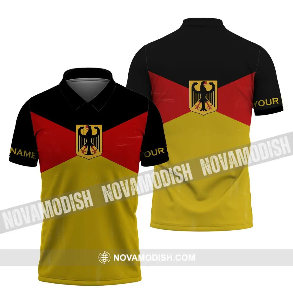 Unisex Shirt - Custom Name Shirt - Germany Spirit Shirt Polo Shirt / S T-shirt