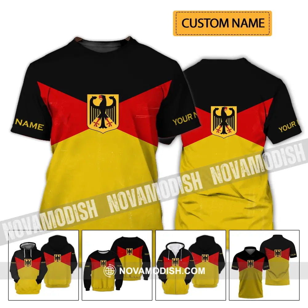 Unisex Shirt - Custom Name Shirt - Germany Spirit Shirt T-shirt