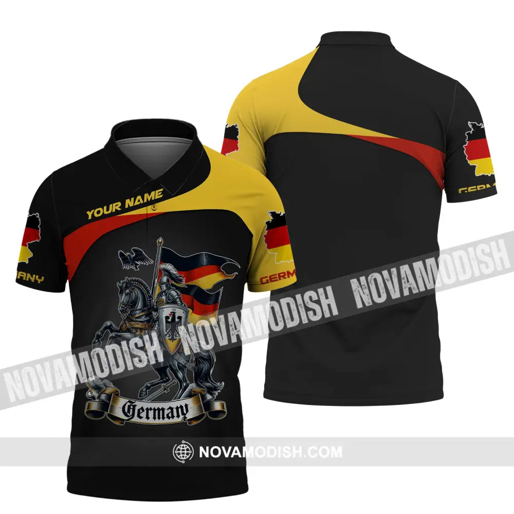 Unisex Shirt Custom Name Germany T-Shirt German Pride Gift Polo / S
