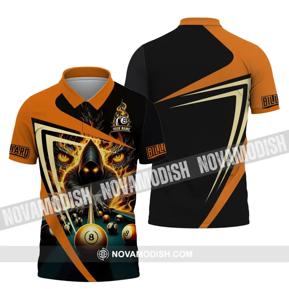 Unisex Shirt - Custom Name Shirt Ghost Of Billiards Polo Shirt / S T-shirt