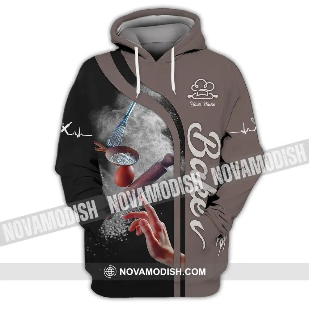 Unisex Shirt - Custom Name Shirt - Gift For Baker Chef Custom Name Chef Shirt Hoodie / S T-shirt